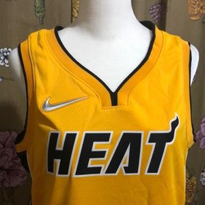 Miami Heat Nike NBA Earned Edition Swingman Blank Basketball Jersey Yellow